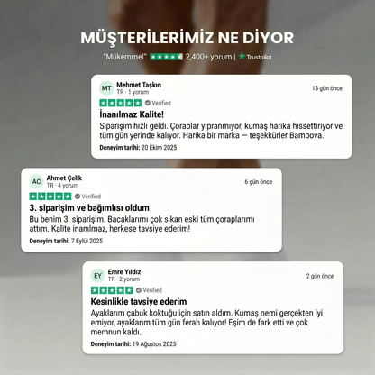 Bambova Antibakteriyel Bambu Çorap